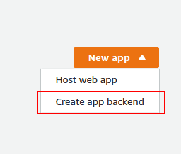 create new app backend